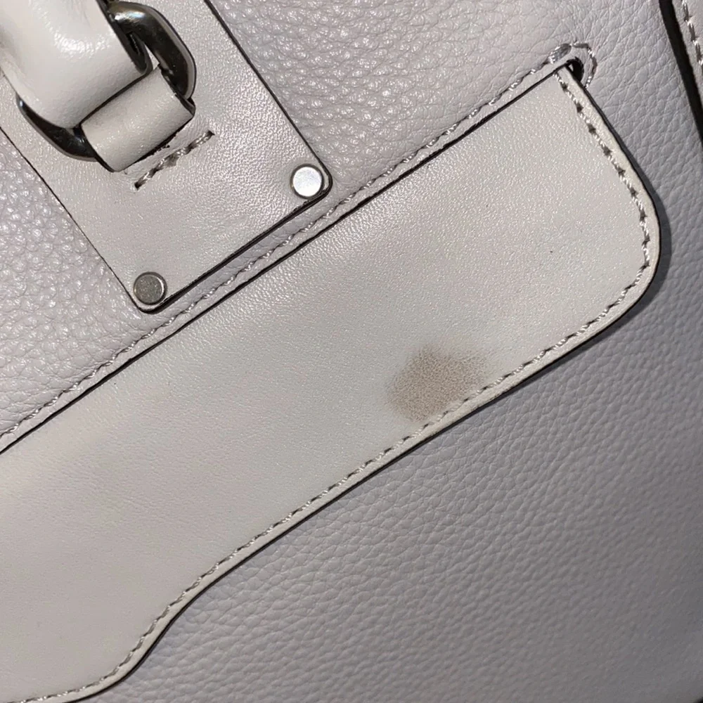 Rebecca Minkoff Bree Large Top Zip Leather Satchel In Putty